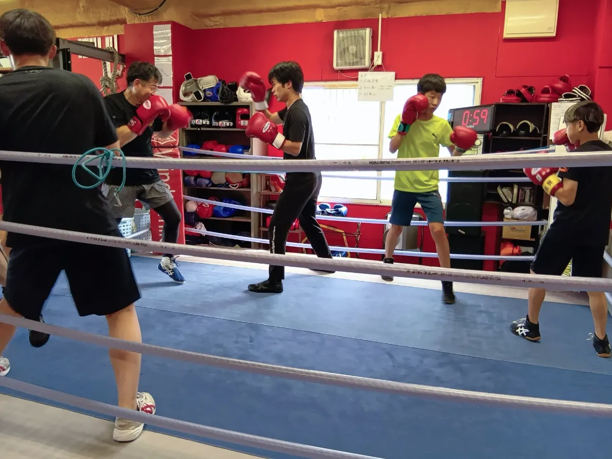 ボクシング対人練習