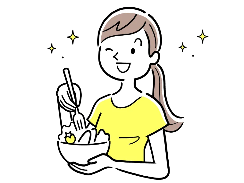 健康的な人のイラスト